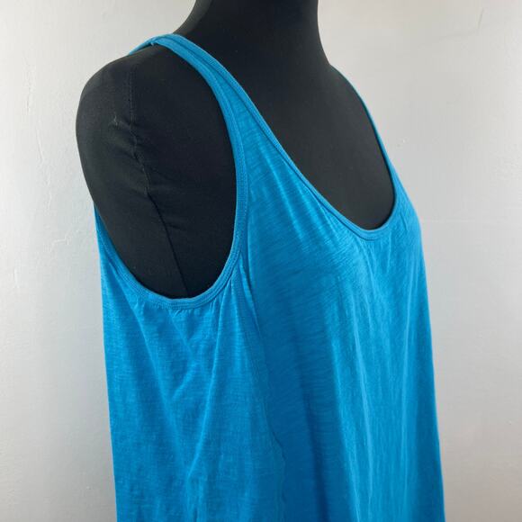C&C California Blue Cotton Flowy Classic Layering Tank Top Size Large L - Picture 6 of 10